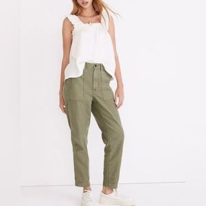 Madewell Griff Tapered Fatigue Cargo Pants Green